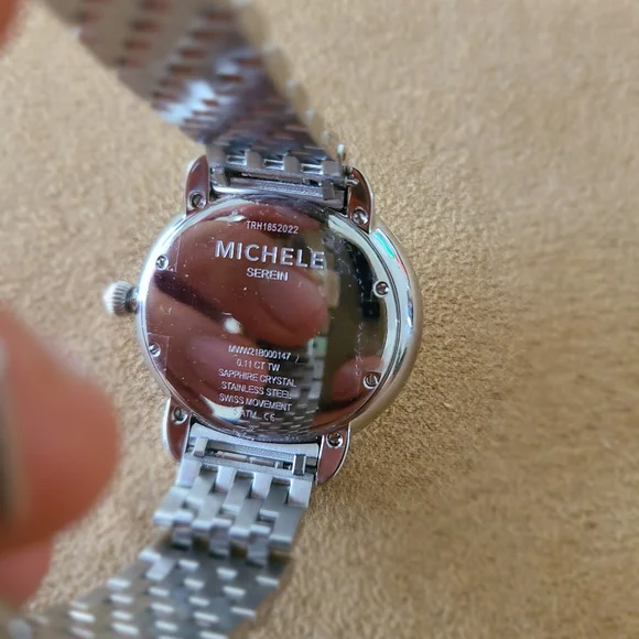 MICHELE Serein Quartz Diamond Silver Dial Ladies Watch MWW21B000147 - Picture 3 of 4